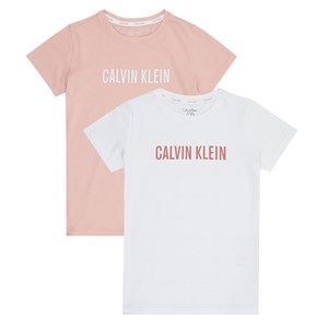Calvin Klein - 2 Pak T-shirts SS, Coral Shimmy / White