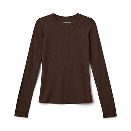 Sofie Schnoor Essentials Noos - Petriciasy T-shirt LS, Brown Fudge