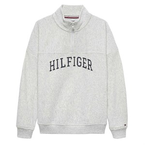 Tommy Hilfiger - Hilfiger Varsity Zip Sweatshirt, Light Grey Heather