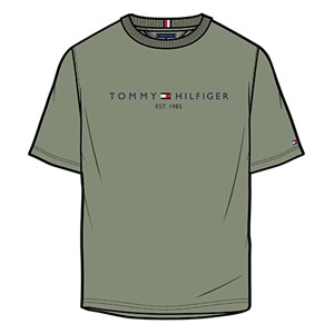 Tommy Hilfiger - Essential Logo Tee SS, Spring Olive