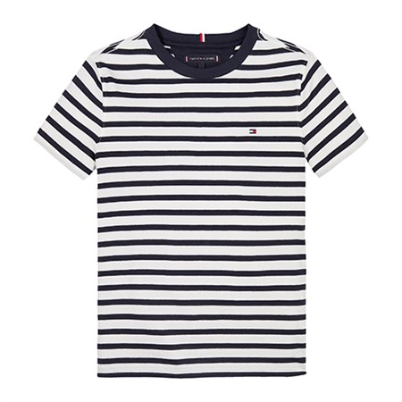 Tommy Hilfiger - Essential Cotton Tee, Dark Night Navy/White Breton Stripe