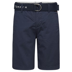 Tommy Hilfiger - Essential Belted Chino Shorts, Twilight Navy