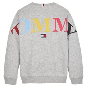 Tommy Hilfiger - Bold Tommy Logo Sweatshirt, Light Grey Heather