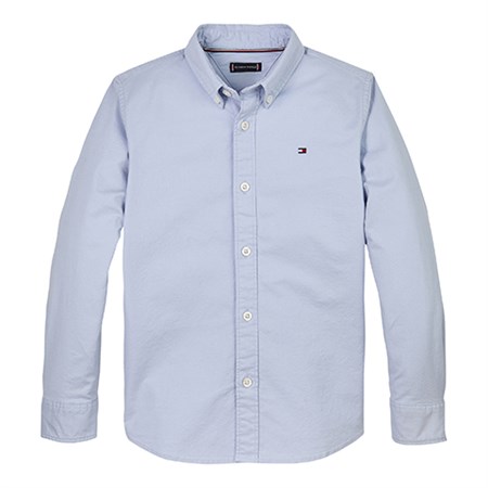 Tommy Hilfiger - Flag Oxford Skjorte, Breezy Blue