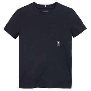 Tommy Hilfiger - Vertical Flag Pocket Reg Tee SS, Desert Sky