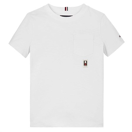 Tommy Hilfiger - Vertical Flag Pocket Reg Tee SS, White