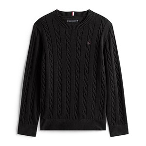 Tommy Hilfiger - Cotton Cable Sweater, Black