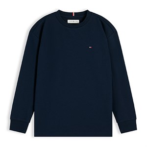 Tommy Hilfiger - Essential Flag Embroidery Long Sleeve T-Shirt, Dark Blue