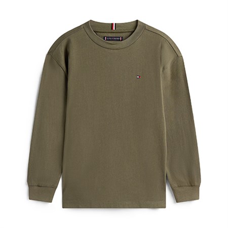 Tommy Hilfiger - Essential Jersey T-Shirt LS, Pewter Green