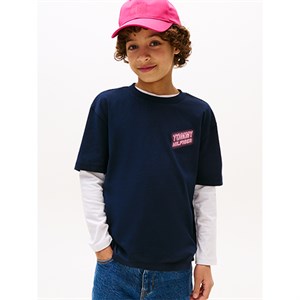 Tommy Hilfiger -  NEON GRAPHIC T-SHIRT SS, Dark Night Navy