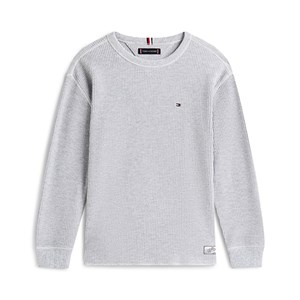 Tommy Hilfiger - Waffle Knit T-shirt LS, Light Grey Heather