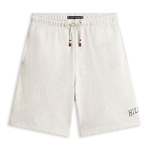 Tommy Hilfiger - Hilfiger Varsity Wide Sweatshorts, Light Grey Heather