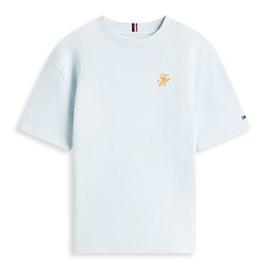 Tommy Hilfiger -  Logo Embroidery Jersey Twill T-Shirt, Keepsake Blue