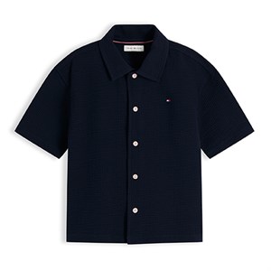 Tommy Hilfiger - Jersey Seersucker Shirt SS, Dark Night Navy