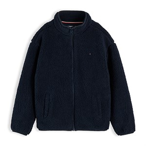 Tommy Hilfiger - Back Flag Polar Fleece Zip-Thru Sweatshirt, Dark Blue