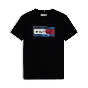 Tommy Hilfiger - HILFIGER FLAG GRAPHIC TEE, Black