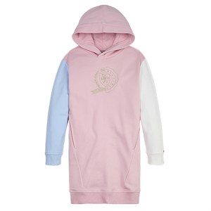 Tommy Hilfiger - Girl Tommy Icons Colour-Blocked Hoody Dress, Pink Shade 