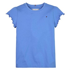 Tommy Hilfiger - Essential Ruffle Sleeve Top SS, Blue Spell