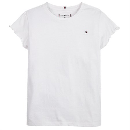 Tommy Hilfiger - Girl Essential Ruffle Sleeve T-shirt SS, White