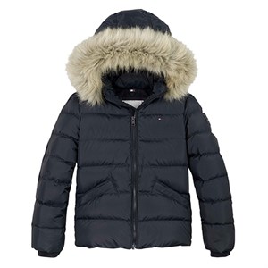 Tommy Hilfiger - Essential Down Fur Hood Jacket, Desert Sky