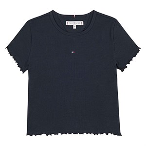 Tommy Hilfiger - Essential Rib Top SS, Desert Sky