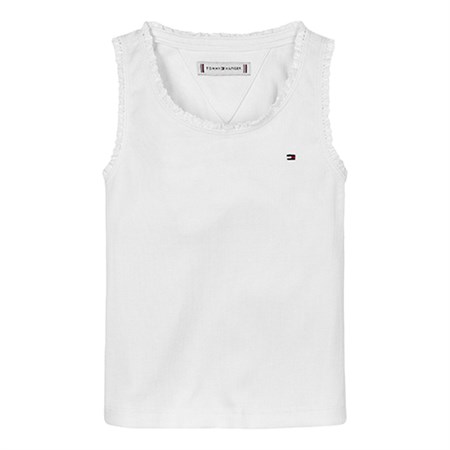 Tommy Hilfiger - Essential Rib Lace Tank Top, White