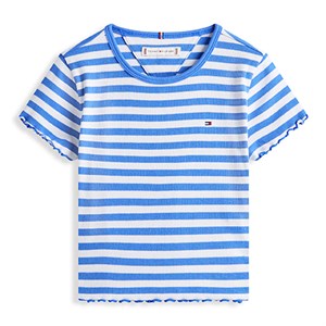 Tommy Hilfiger - Essential Rib top SS, Empire Blue Stripes