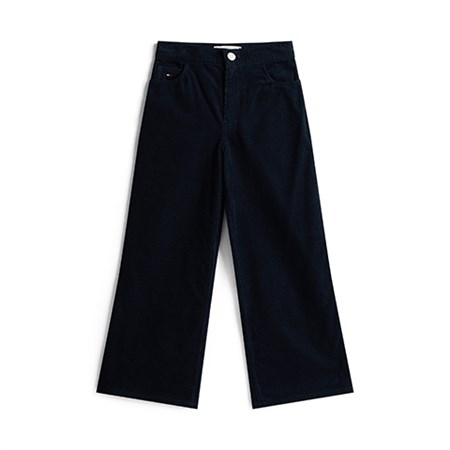 Tommy Hilfiger -   Mabel High Rise Wide Leg Corduroy Trousers, Dark Night Navy