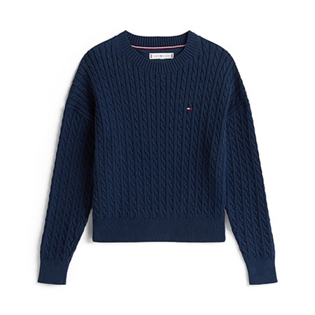 Tommy Hilfiger - Cable Knit Sweater, Dark Night Navy