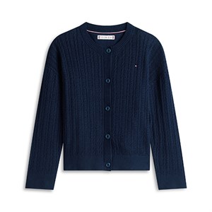 Tommy Hilfiger - Pointelle Cable Cardigan, Dark Night Navy
