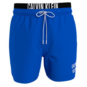 Calvin Klein -   Medium Double Waistband Badeshorts, Pioneer Blue