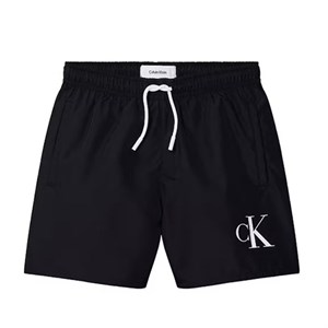 Calvin Klein -   Medium Drawstring Badeshorts, Black