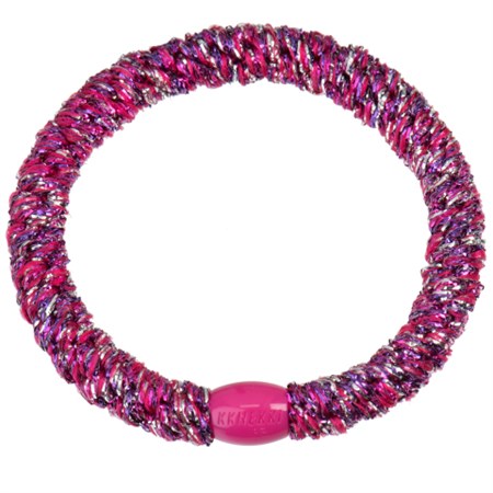 Bon Dep - Kknekki Hårelastik, Pink Unicorn Glitter