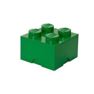 Lego Storage brick 4 - Mørk grøn