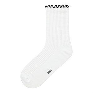 LMTD - Henry Sock, Bright White Detail Black