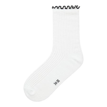 LMTD - Henry Sock, Bright White Detail Black
