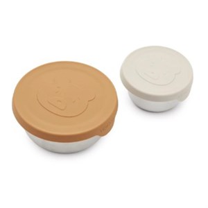 LIEWOOD - Fiby Snack Box Set, Mr Bear Almond / Sandy Mix