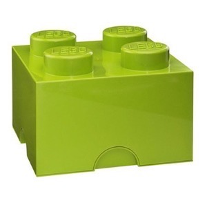 Lego Storage brick 4 - Lime