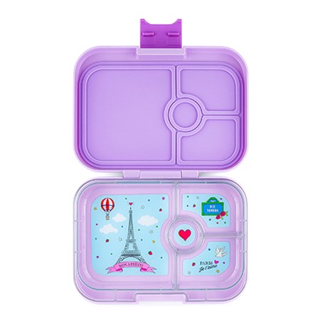 Yumbox - Madkasse Panino (4 Rum), Lulu Purple / Paris je t\'aime