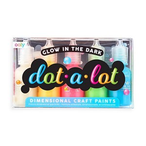 OOLY - Dot-A-Lot Craft Paint Glow In The Dark, Sæt Med 5