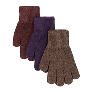 Mikk-Line - Magic Gloves 3 Pack, Plum Perfect/Deep Mahogany/Oxblood Red