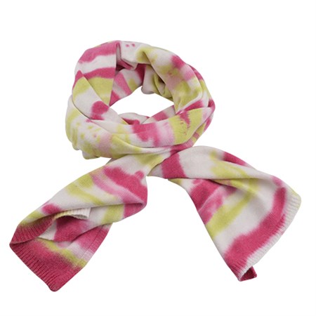 Höjtryk - Strikket Tie Dye Halstørklæde, Pink