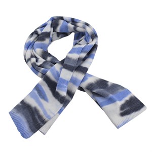 Höjtryk - Strikket Tie Dye Halstørklæde, Light Blue