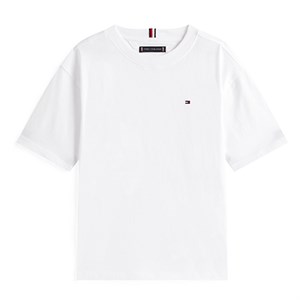 Tommy Hilfiger - Flag Embroidery Crew Neck T-Shirt, White