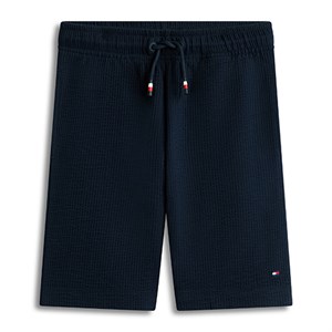 Tommy Hilfiger - Jersey Seersucker Sweat Shorts, Dark Blue