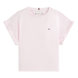 Tommy Hiliger - Essential Ruffle Cuff Relaxed Top SS, Pearly Pink
