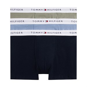 Tommy Hilfiger - 3 Pak Trunk / Boxer, Brisk Blue / Utility Sage / Des Sky