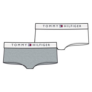 Tommy Hilfiger - 2 Pak Shorty / Trusser, Medium Grey Heather/White