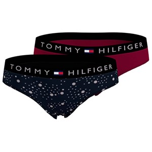 Tommy Hilfiger - 2 Pak Bikini Print Trusser, Constellation/Rouge