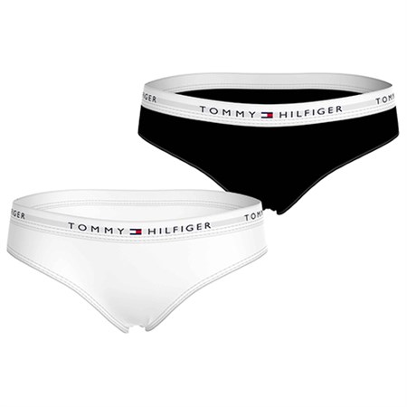 Tommy Hilfiger - 2 Pak Bikini Trusser, Black/White